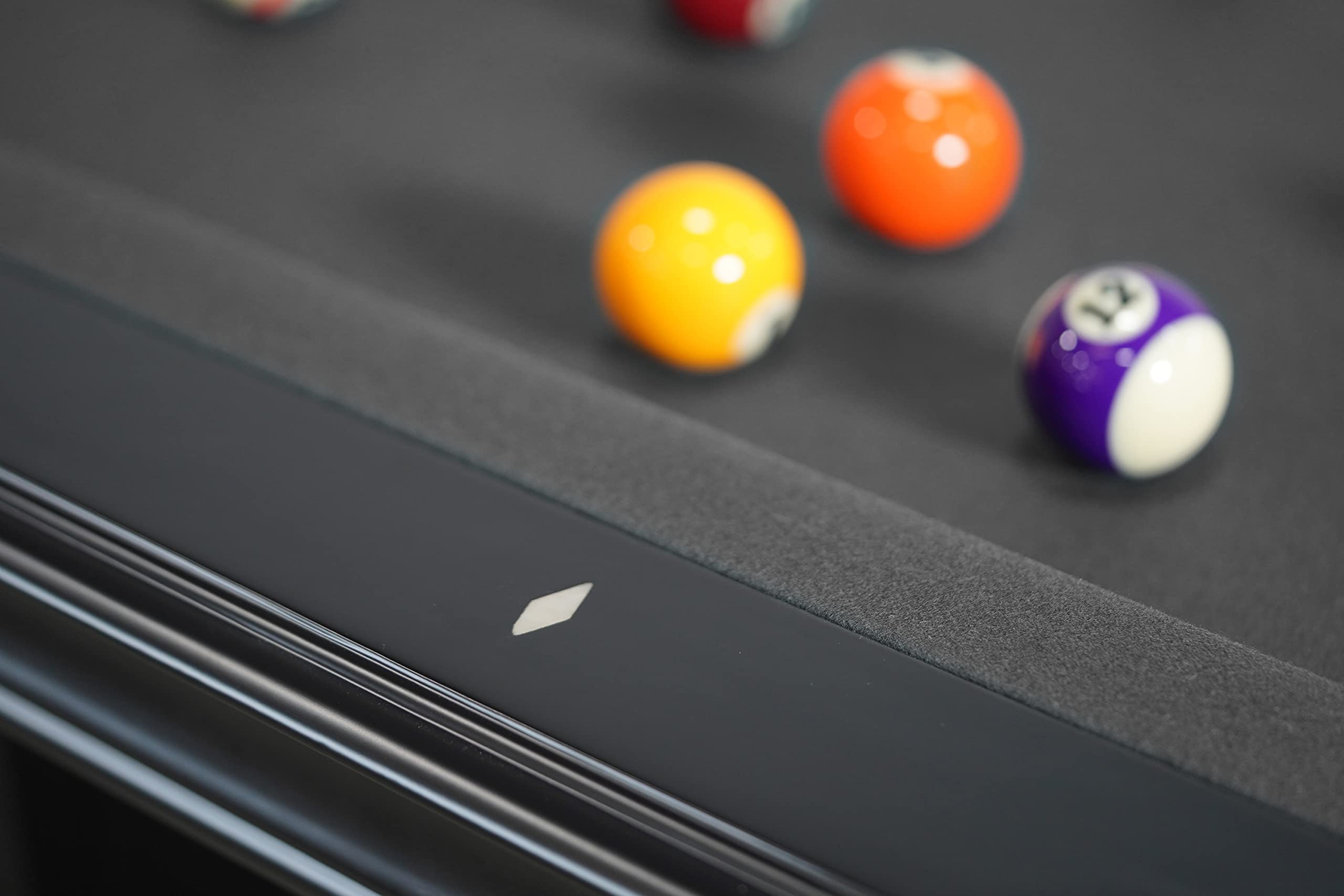 Empire USA 8FT Corona Slate Pool Table - Premium Black Stain Finish with Billiards Accessories for Home Game Rooms and Entertainment Spaces