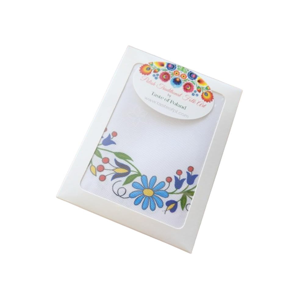 Handmade Polish Traditional Easter Doily Basket Cover - Kashubian Floral Embroidery - Perfect for Easter Decorations, Table Centerpieces & Holiday Home Decor
