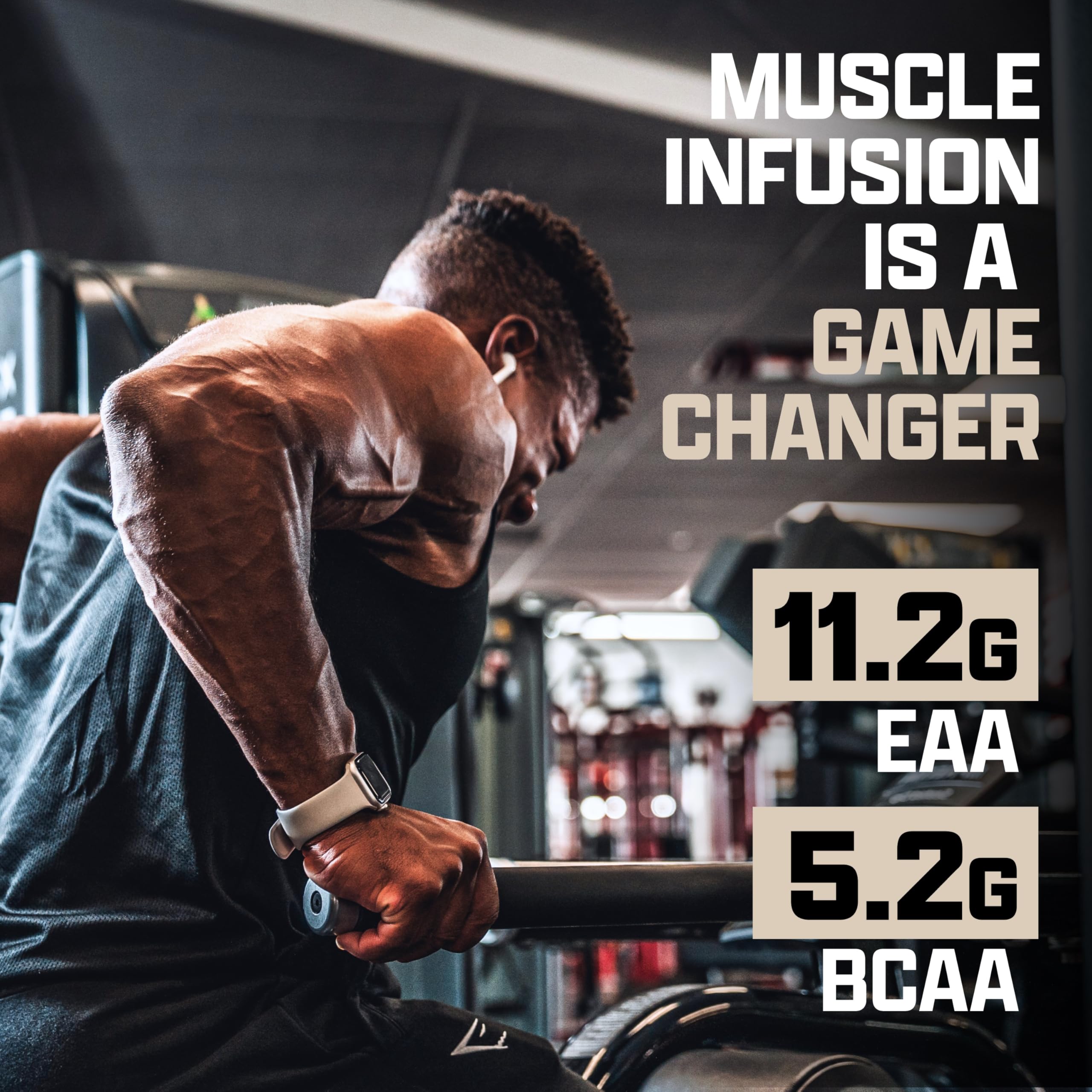 Nutrex Research Whey Protein Powder - 5lbs Chocolate Muscle Infusion Whey Isolate with EAA & High BCAA for Muscle Growth - Post Workout Recovery Supplement for Men & Women - Sports Nutrition with Great Taste & Texture - Ideal for Gym, Bodybuilding & Fitness Enthusiasts