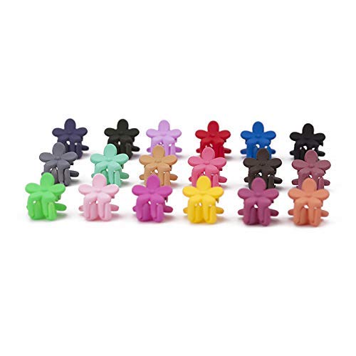 10PCS Mini Flower Shaped Hair Clips for Baby Girls & Toddlers - Colorful Non-Slip Hair Accessories for Daily Wear, Parties & School - HOME REPUBLIC