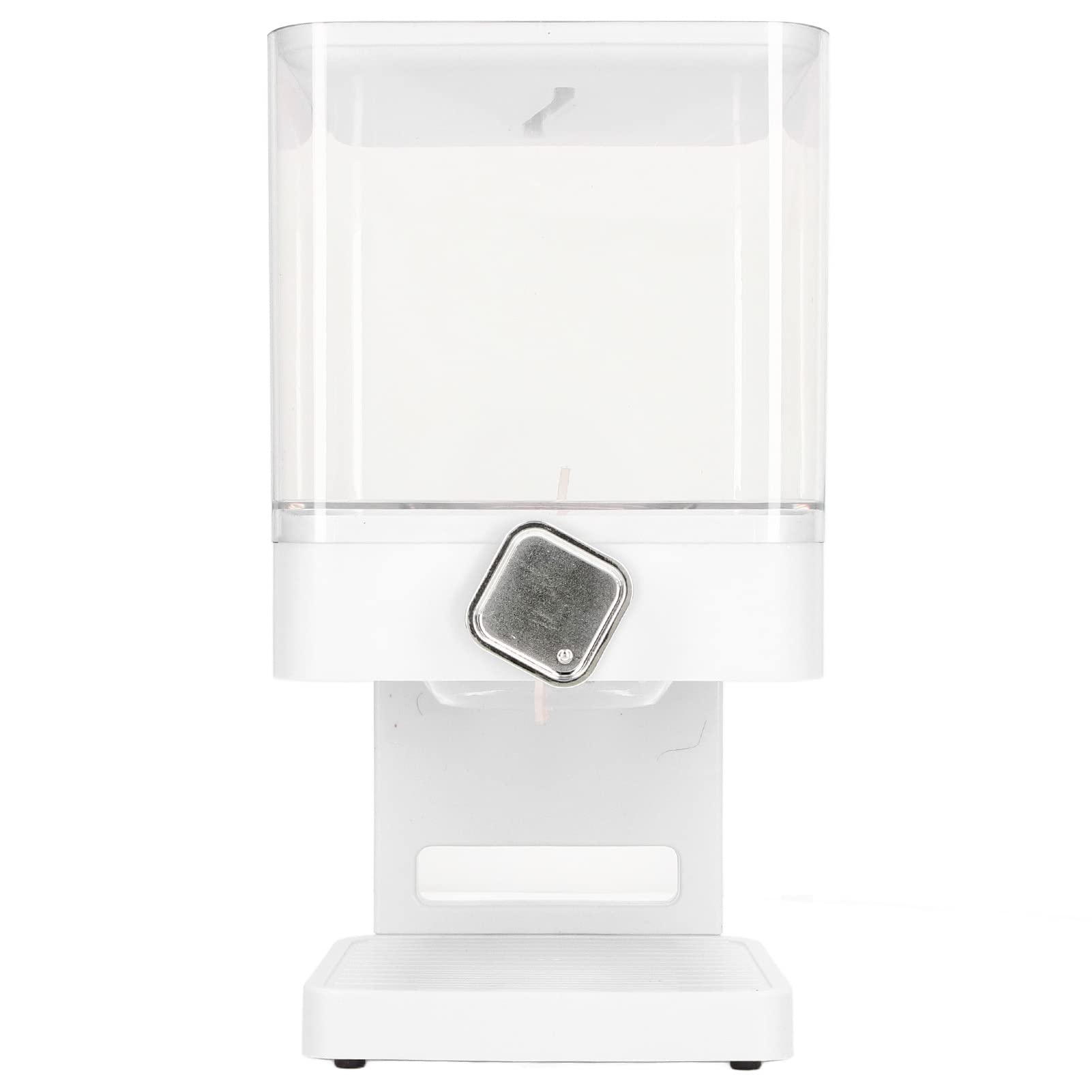 17.5oz Transparent Cereal & Candy Dispenser - Single Grid Countertop Dry Food Container for Grains, Nuts, Snacks - Perfect for Kitchen, Pantry, Office & Cafeteria Organization