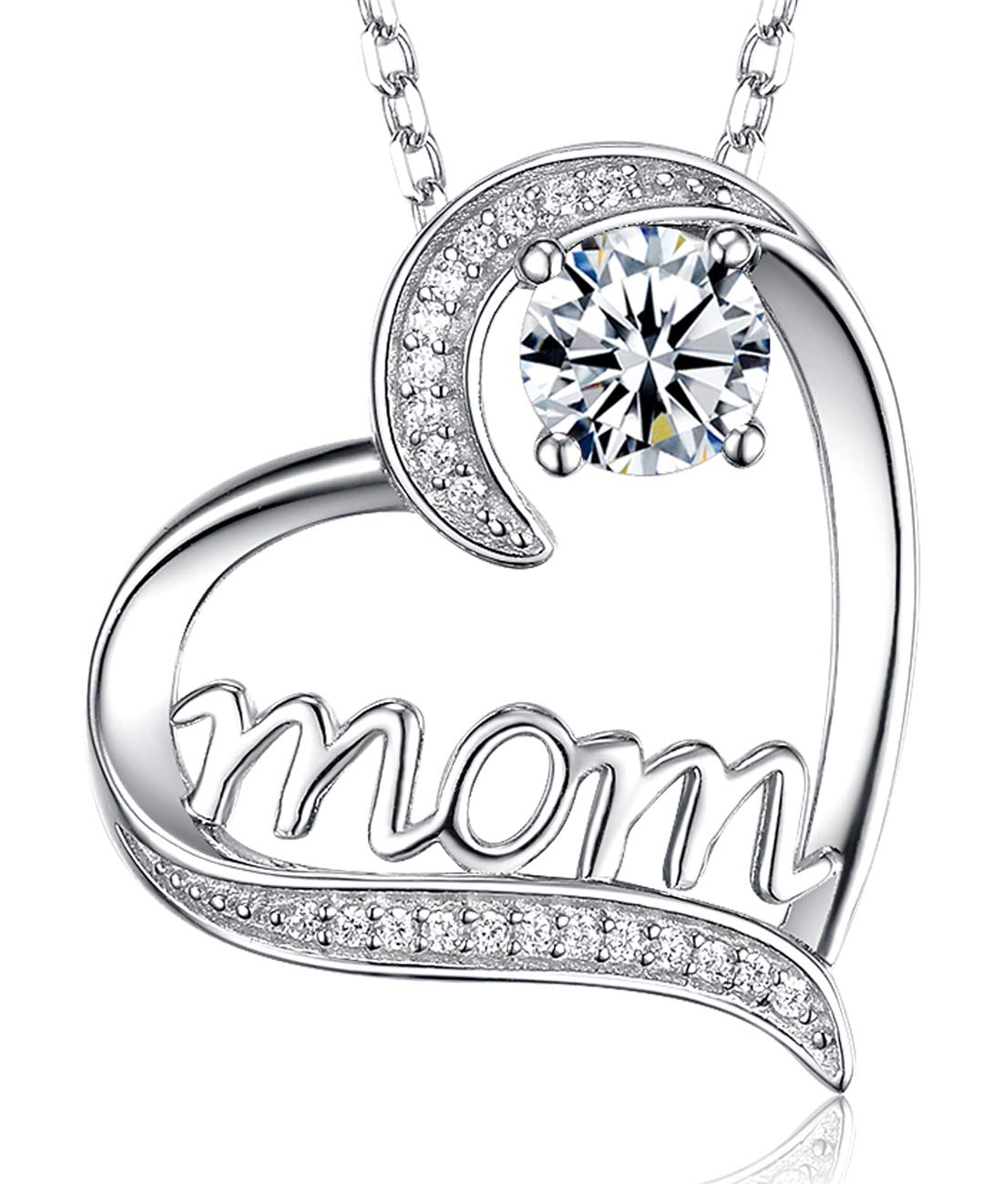 April May Birthstone Necklace for Women - 925 Sterling Silver Emerald Simulated Diamond Pendant Jewelry | Elegant Birthday Gift for Mom, Mother's Day Present | Perfect for Anniversaries, Weddings, Parties & Daily Wear | Ideal for Office, Date Night & Casual Outfits