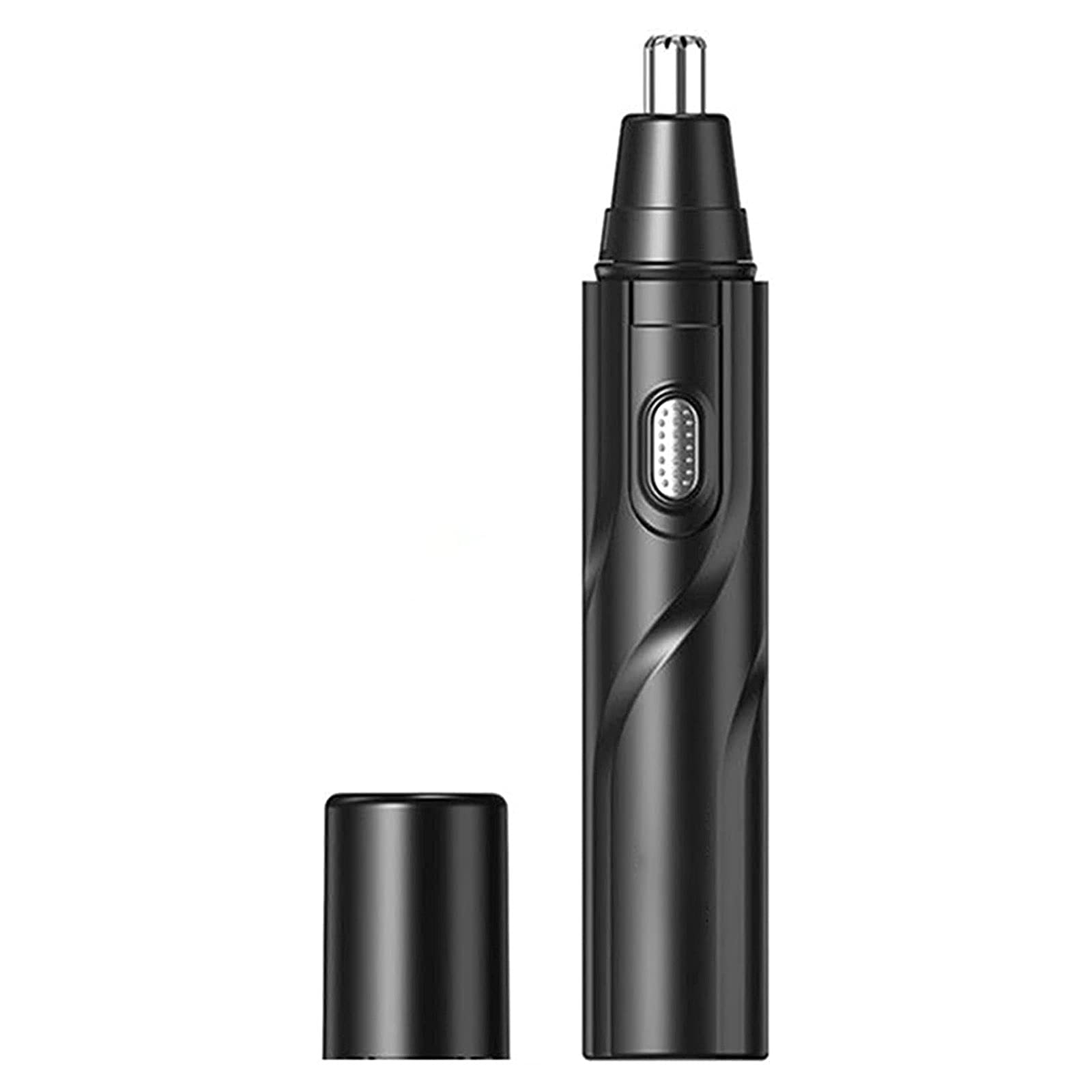 Professional USB Rechargeable Ear & Nose Hair Trimmer for Men & Women - Waterproof Nasal Hair Vacuum Cleaning System with LED Light - Perfect for Travel, Gym & Home Grooming