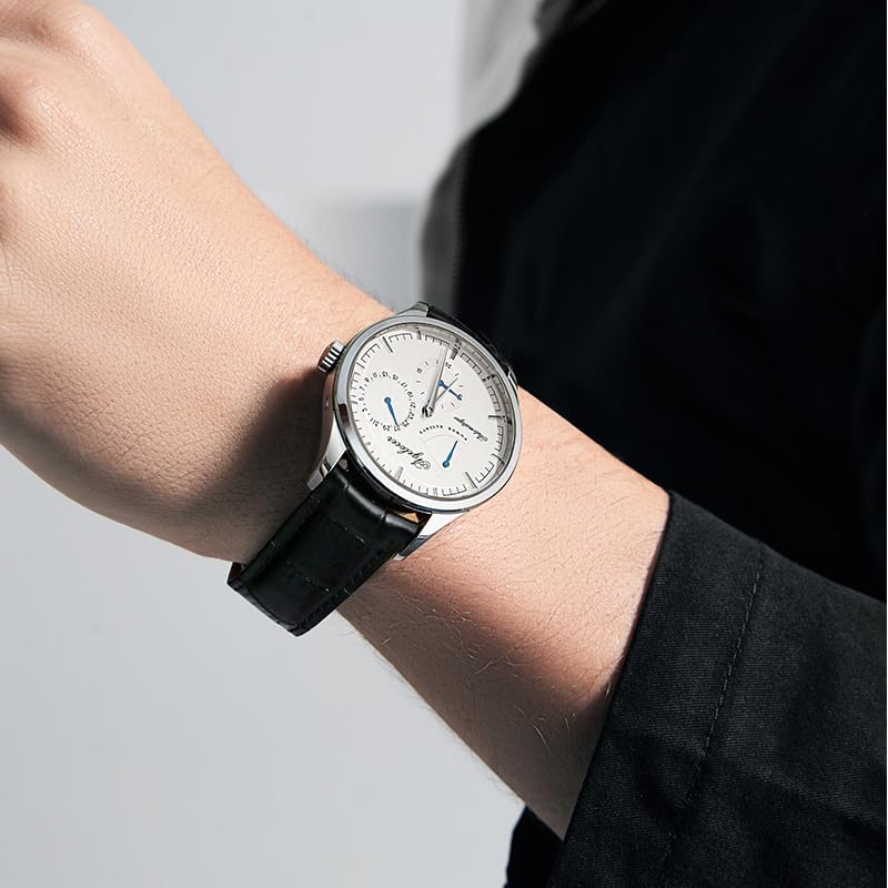 AGELOCER Budapest Men's Automatic Mechanical Watch - Kinetic Display, Business & Formal Style - Perfect Gift for Boyfriend, Husband, Father - Ideal for Office, Wedding, Anniversary & Special Occasions