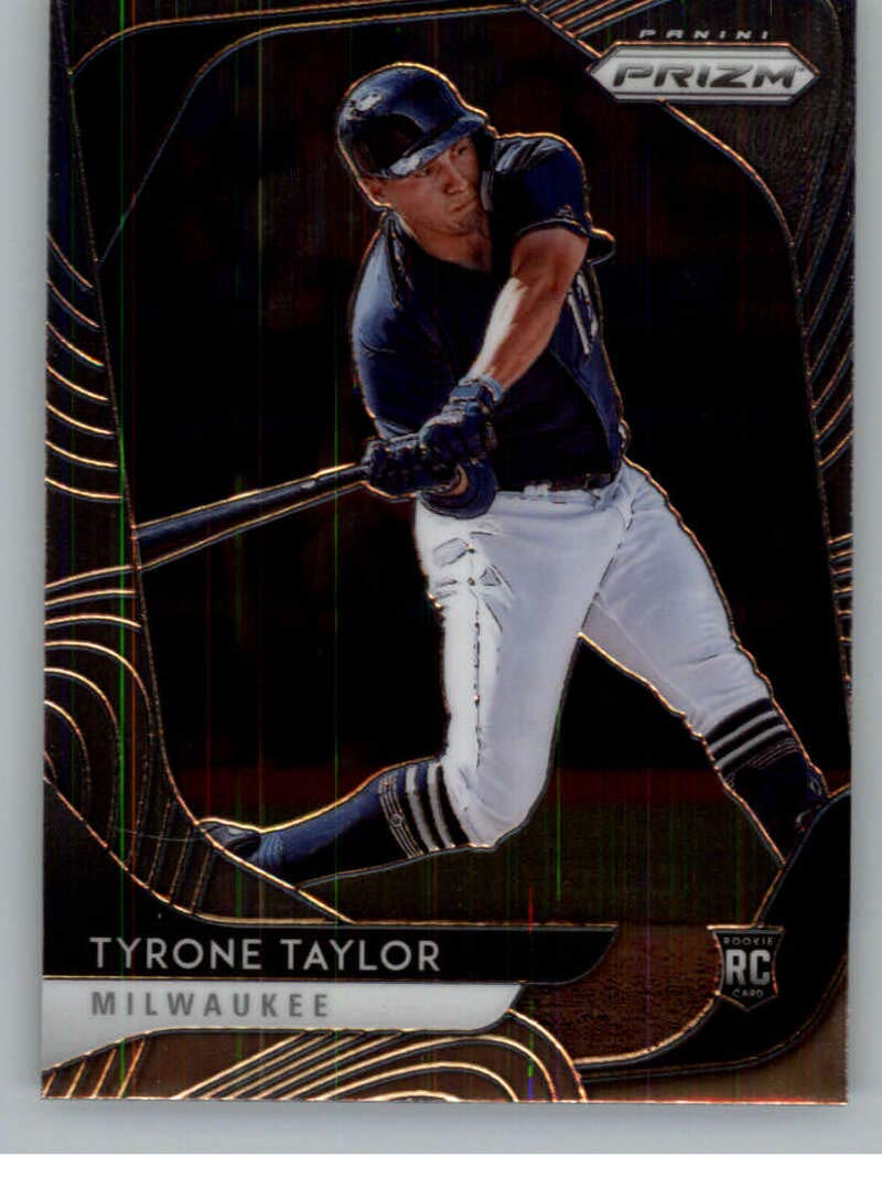 2020 Panini Prizm #69 Tyrone Taylor Rookie Card - Milwaukee Brewers Baseball Trading Card - Perfect for Sports Collectors & MLB Fans