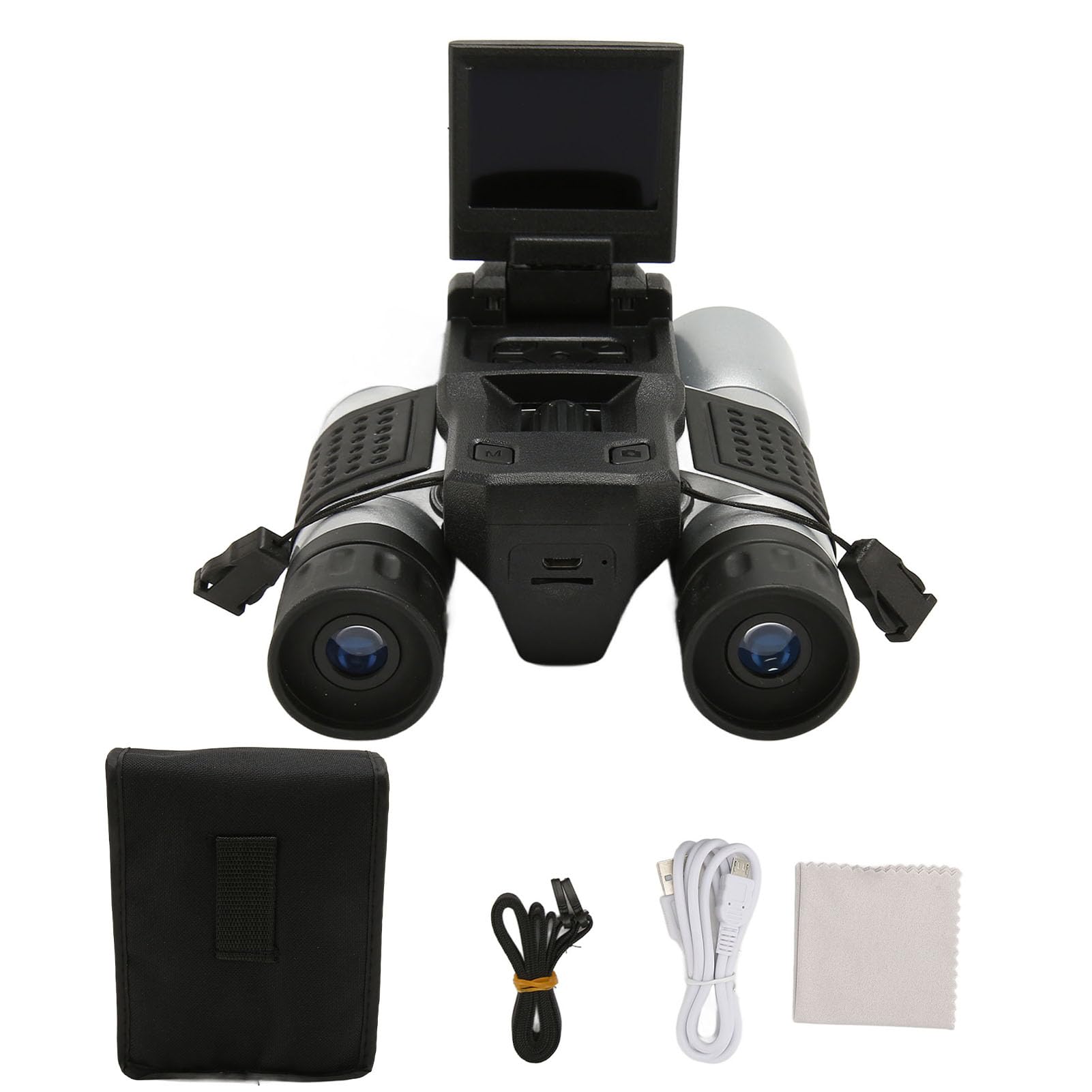 12x32 Digital Binocular Camera - 12X Optical Zoom, 32mm Wide Angle Lens, 2 Inch HD Display, 2-in-1 Design - Perfect for Bird Watching, Wildlife Observation, and Outdoor Adventures