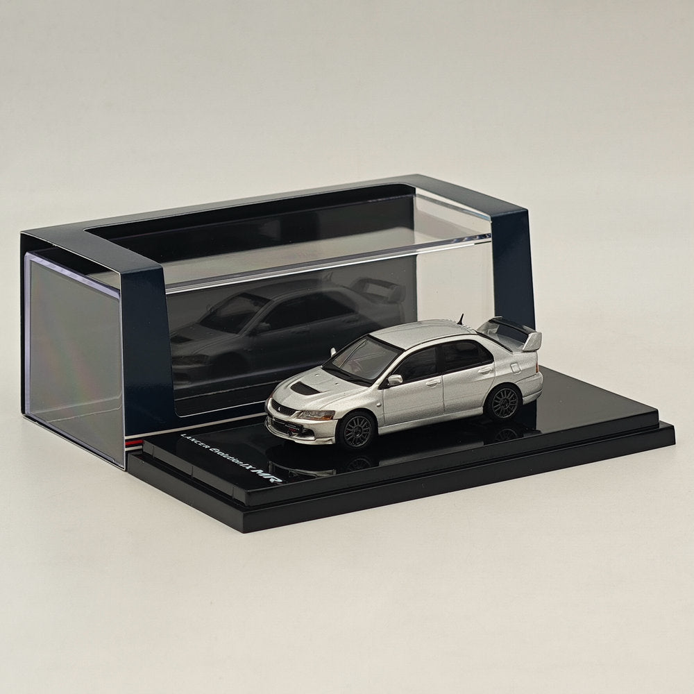 1/64 Mitsubishi Lancer GSR Evolution IX MR Silver Diecast Model Car - HJ647054S by Hobby Japan | Collectible Scale Replica for Car Enthusiasts & Display