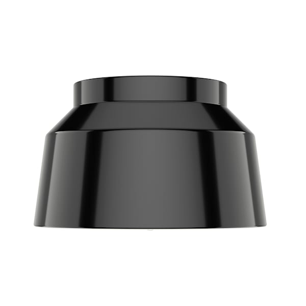 Hunter Cranbrook 1-Light Matte Black Flush Mount Ceiling Light - Perfect for Bedroom, Hallway, and Entryway Lighting