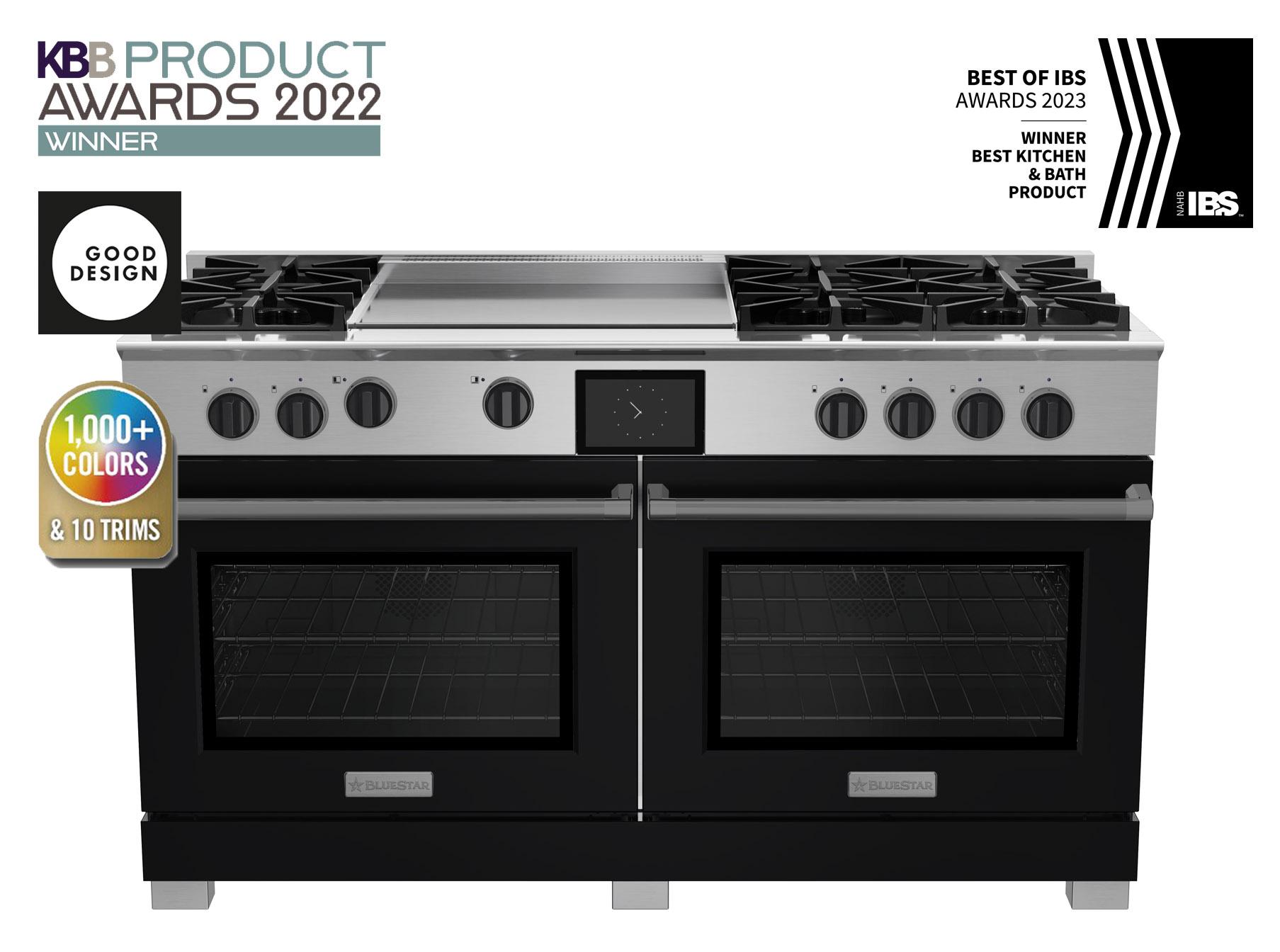 Bluestar BSDF606G 60-Inch Professional Dual Fuel Range with 24-Inch Griddle - Perfect for Home Chefs & Commercial Kitchens