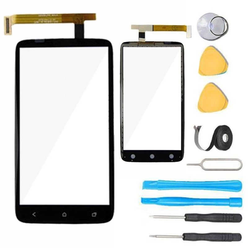 HTC One X Glass LCD Screen Replacement & Touch Digitizer Repair Kit - Premium Quality for S720e PJ46100 G23 (Black) | Fix Cracked or Broken Screens for Daily Use & Gaming