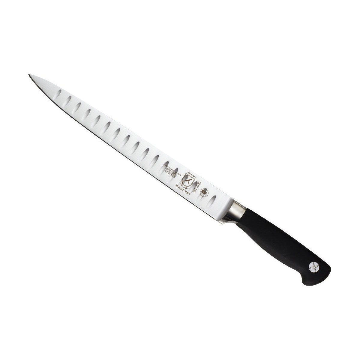 Genesis M21030 Professional 10-Inch Carving Knife - Ultra Sharp High Carbon Stainless Steel Blade for Slicing Roast Beef, Turkey & Ham - Perfect for Holiday Dinners & BBQ Parties