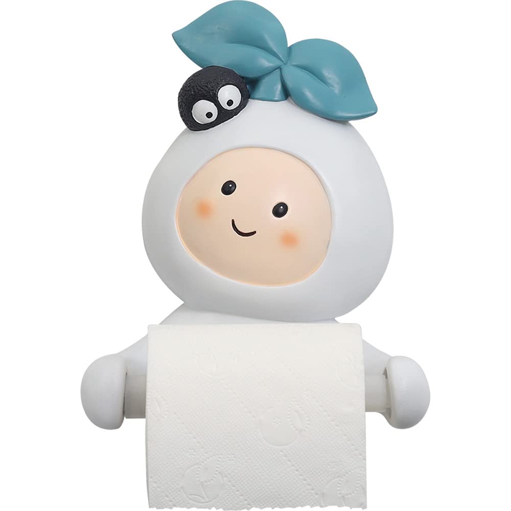 Elksdut Snowman Paper Towel Holder - Waterproof Bathroom Toilet Paper Dispenser & Decorative Wall Hanging Storage Box - Perfect for Christmas Decor, Kids' Room, and Bathroom Organization