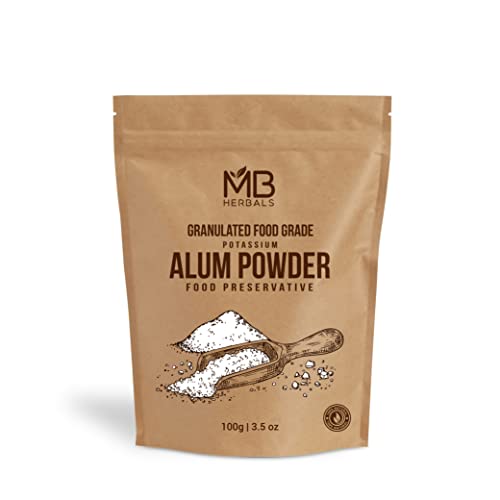 MB Herbals Alum Stone Powder - Skin Care, Water Purification & Face Treatment for Healthy Skin & Home Use