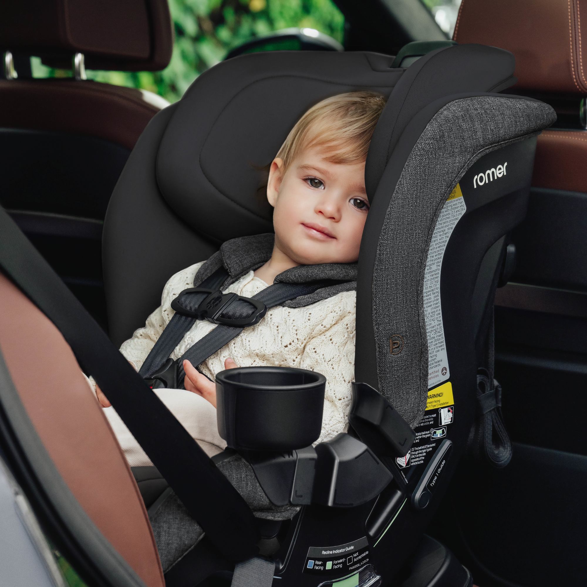 Romer Veni Convertible Car Seat for Babies & Toddlers - 3-in-1 Rear Facing, Forward Facing & Booster - Safe & Comfortable for Travel, School & Family Road Trips