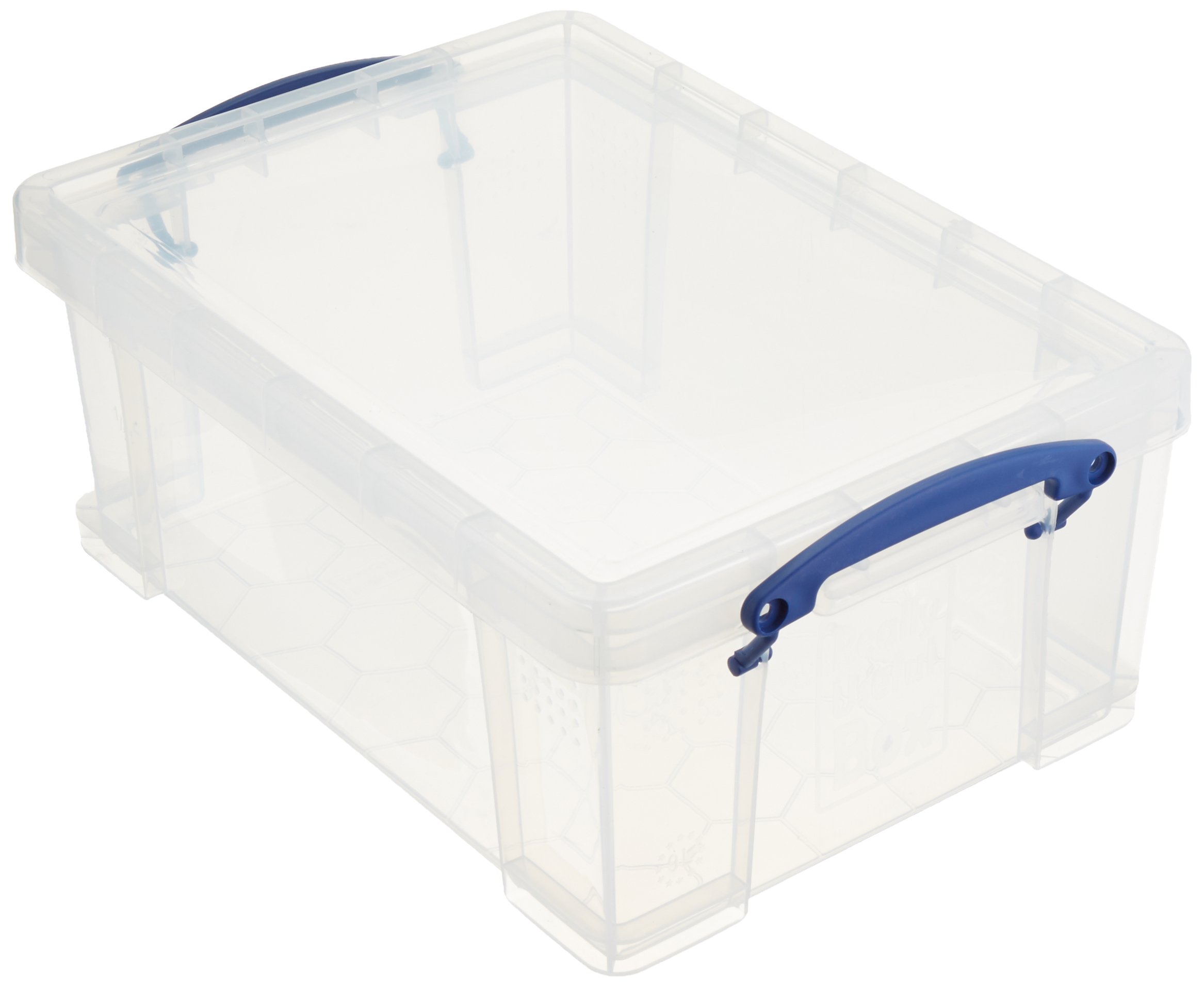 Really Useful 9.0 Liter Clear Plastic Storage Box - Organize Home, Office & Craft Supplies | Stackable & Durable Container for Organization