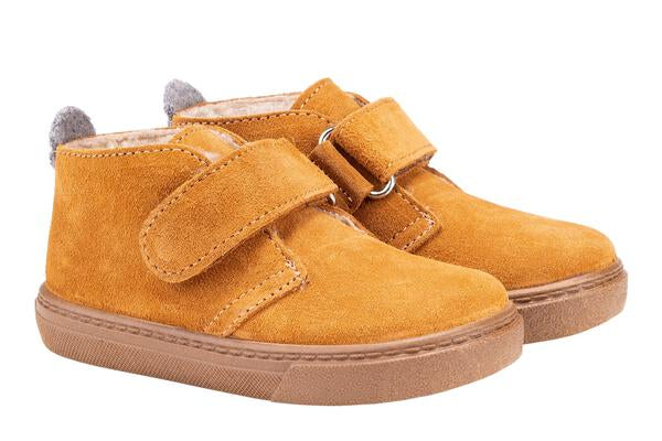 IGOR Boys & Girls Tui Chukka Boots with Furry Lining - Mustard Color | Warm Winter Ankle Boots for Kids | Perfect for Snow Play, School & Outdoor Activities
