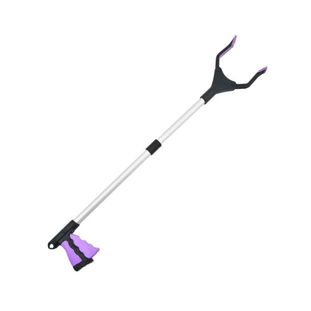 Foldable Extra Long Grabber Reacher Tool with Magnet Claw - Heavy Duty Pick Up Tool for Adults, Seniors & Disabled - Litter Picker for Home, Garage, Workshop & Outdoor Use (Color: A)