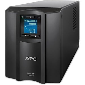 APC Smart UPS C 1000VA LCD 230V Tower UPS with SmartConnect - 3 Hour Recharge, 9.2 Minute Standby, 230V AC Input/Output, Pure Sine Wave - 8x C13 Outlets + 2x IEC Jumpers for Home Office & Server Backup Power Protection