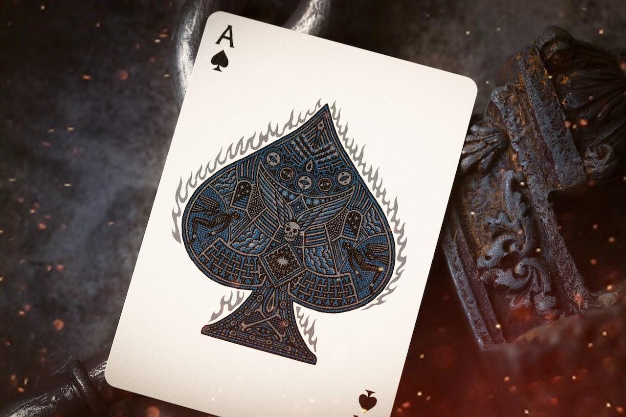 Sacred Fire Playing Cards - Sapphire Blaze Edition | Premium Blue Deck for Poker, Magic Tricks & Cardistry | Perfect for Game Nights & Professional Performances