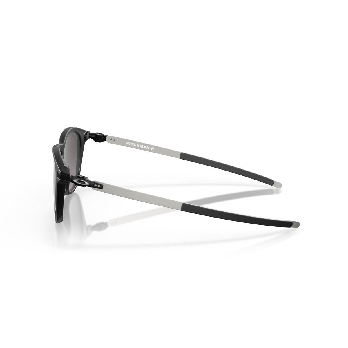 Oakley Pitchman R Sunglasses - Satin Black Frame with Prizm Grey Gradient Lenses (Model 0OO9439 943914) | Polarized Sports & Outdoor Eyewear for Running, Cycling & Driving