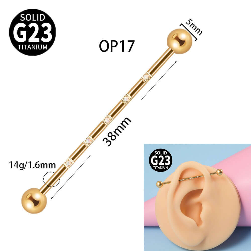 G23 Opal Double Hole Industrial Bar - Heavy Duty Metal Pull Handle for Cabinets, Drawers & Furniture | DL3082 | Perfect for Home, Office & Workshop Use