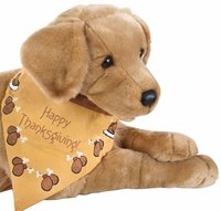 BOS Happy Thanksgiving Dog Bandana - Small Size Pet Bandana for Dogs - Perfect for Thanksgiving Outfits & Holiday Pet Photos