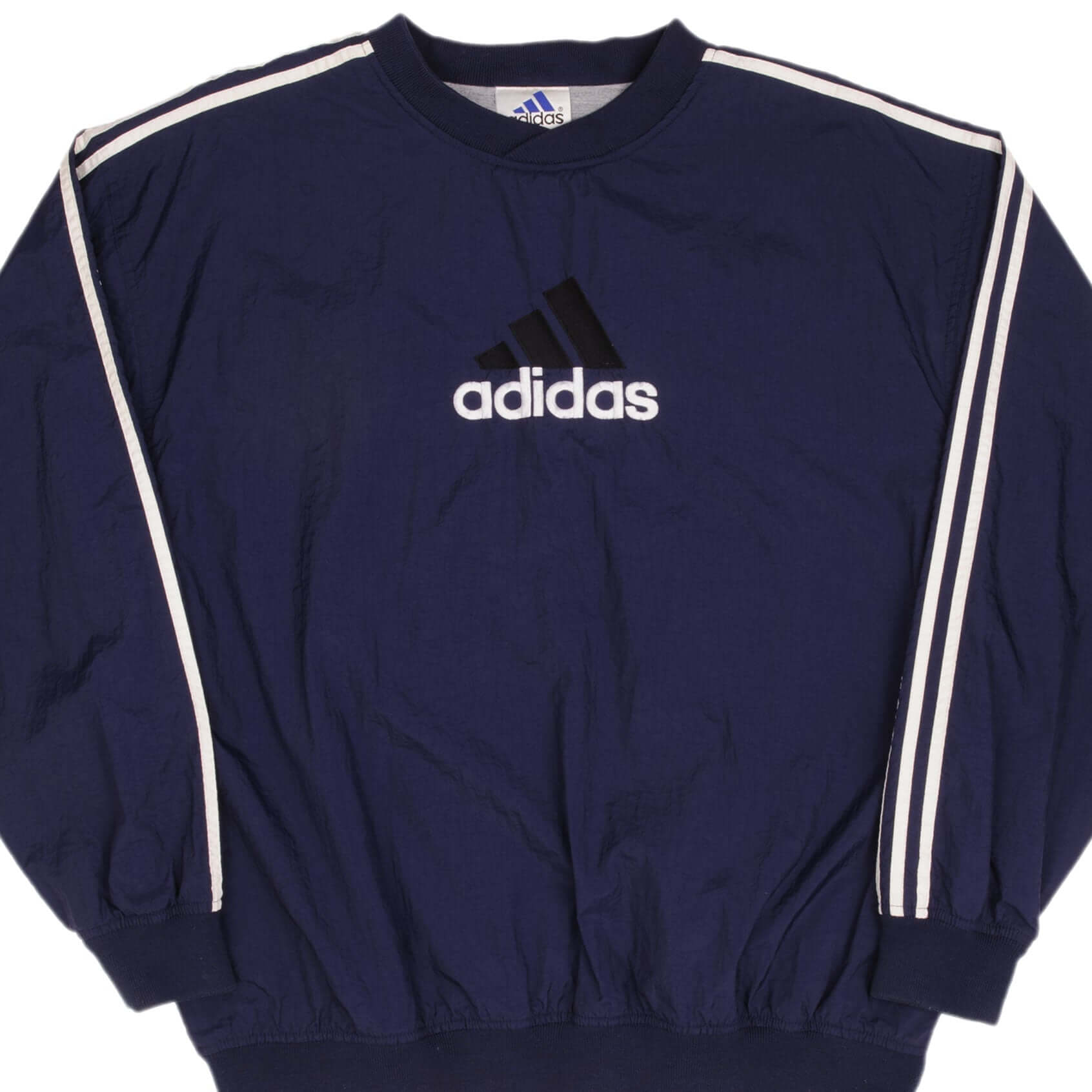 Vintage Adidas Big Logo Windbreaker Pullover Jacket 1990s - Large Size - Retro Sportswear for Running, Hiking & Casual Streetwear