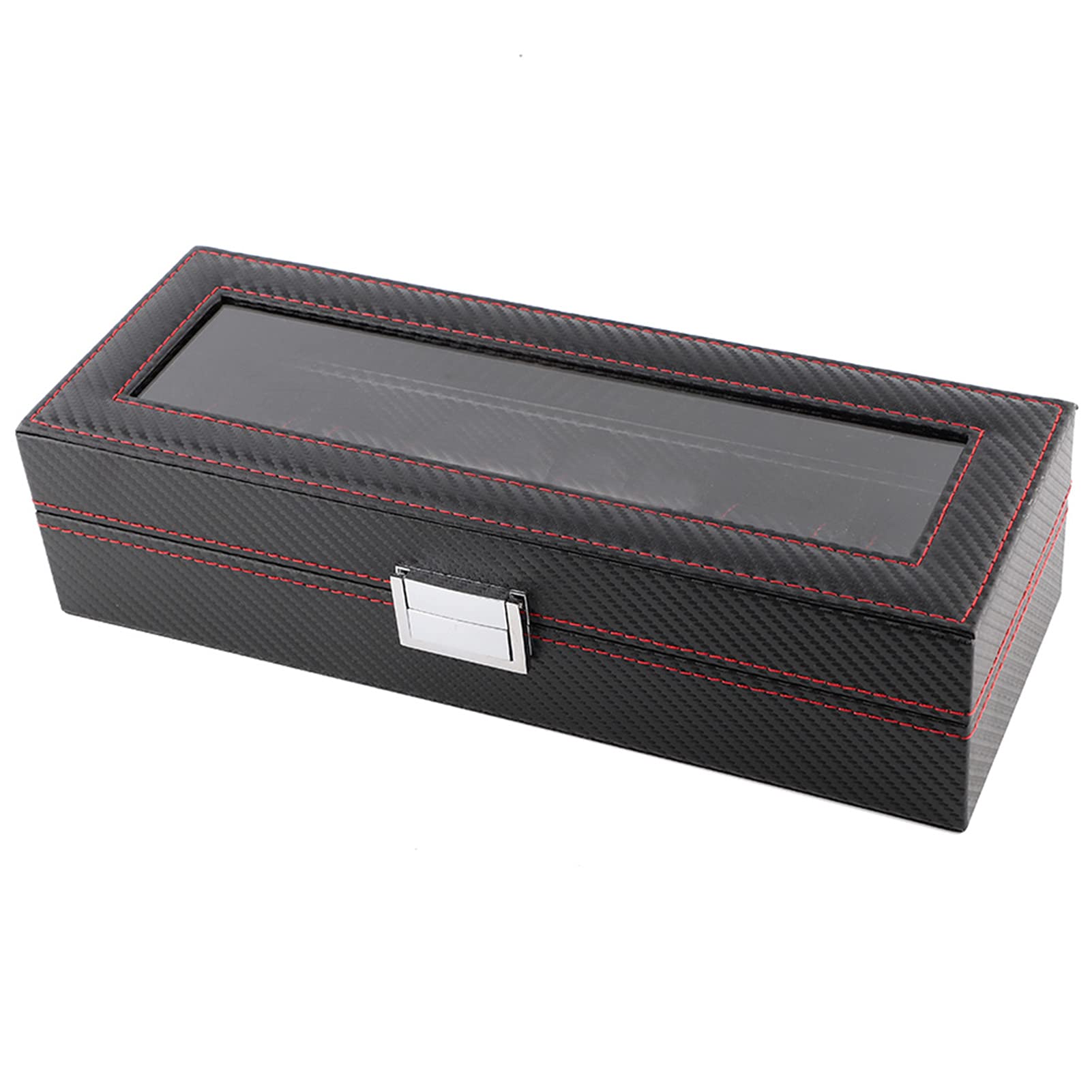 Velaurs 6-Slot Watch Storage Case & Jewelry Display Box - Premium Watch Organizer for Men & Women - Perfect for Office, Hotel, Home & Travel - Durable Watch Box for Watch Collection & Jewelry Storage