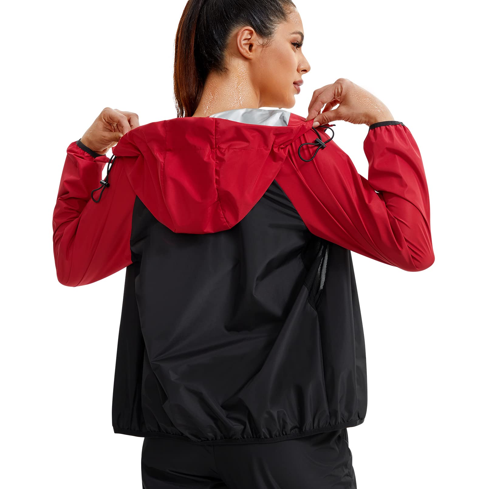 Junlan Women's Sauna Suit - Sweatproof Workout Jacket & Vest for Gym, Running & Weight Loss | Perfect for Hot Yoga, Cardio & Detox Sessions
