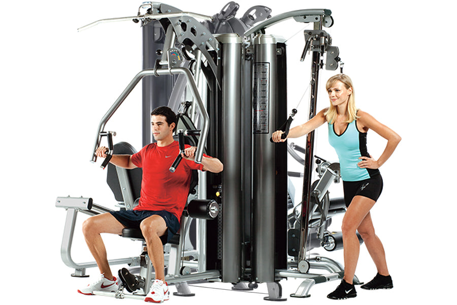 TuffStuff Apollo 7300 3 Station Multi Gym System - Home Gym Equipment for Full Body Workout - Perfect for Strength Training, Weight Lifting & Fitness at Home