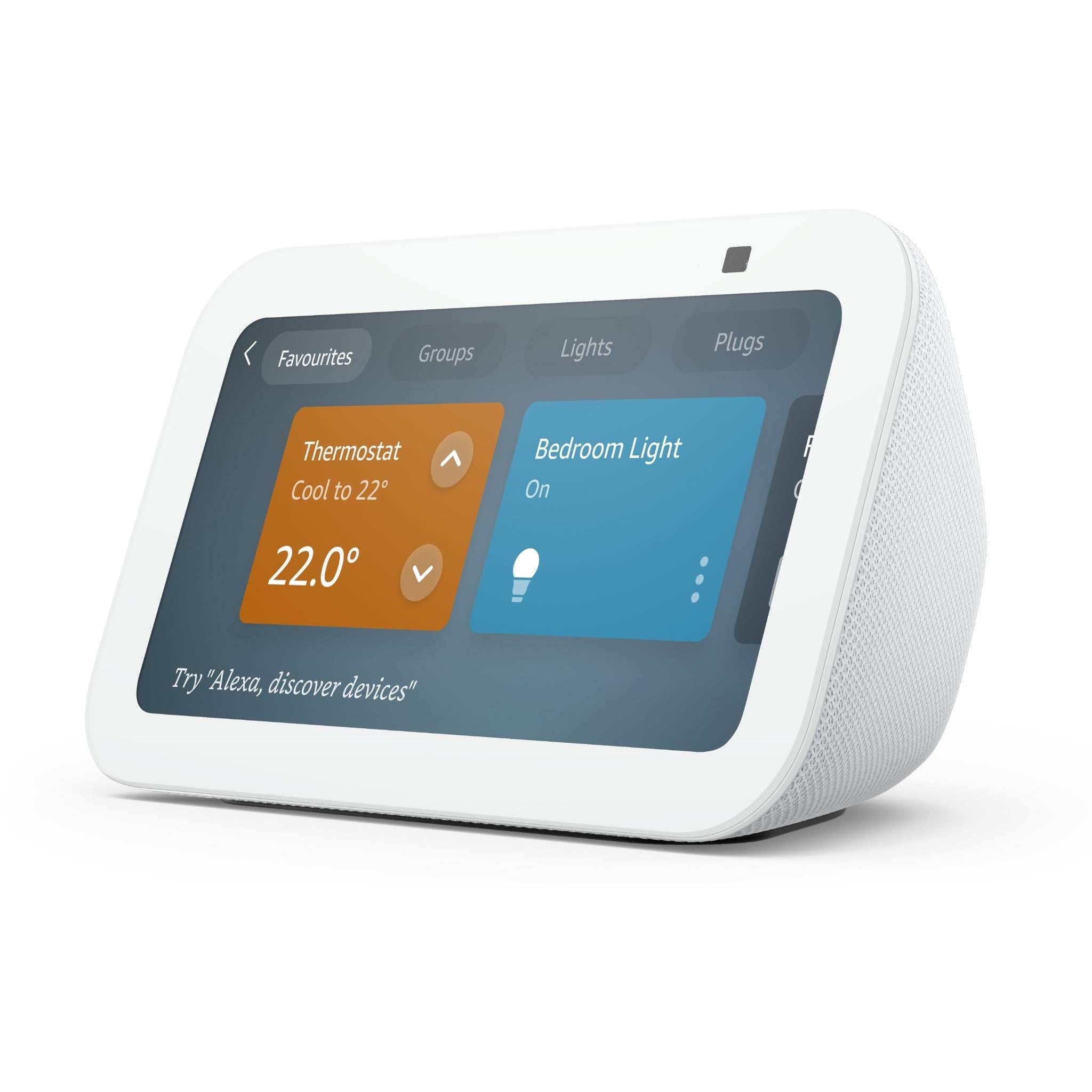 Amazon Echo Show 5 (3rd Gen) Smart Display with Alexa - White | Hands-Free Video Calls, Smart Home Control & Entertainment Hub for Kitchen, Bedroom & Office