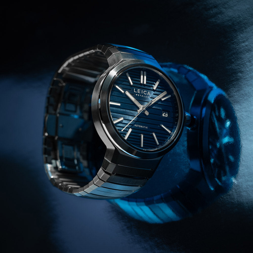Leica ZM 11 Steel Midnight Blue Watch - Luxury Swiss Automatic Timepiece for Men - Perfect for Business, Formal Events & Collectors