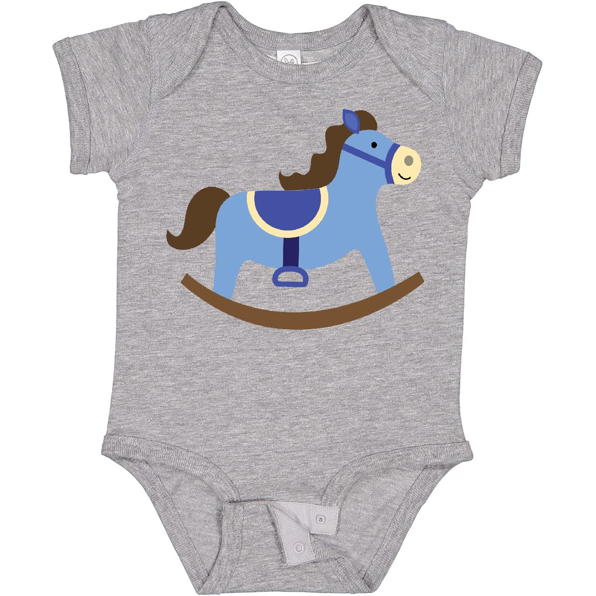 Inktastic Rocking Horse Baby Boy Bodysuit - Soft Cotton Onesie for Newborns & Infants - Perfect for Playtime, Photo Shoots & Everyday Wear