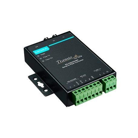 MOXA TCF-142-M-ST RS-232/422/485 to Fiber Optic Multi-Mode Converter with ST Connectors | Industrial Serial Communication & Network Connectivity Solution