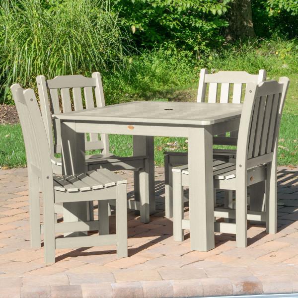 Lehigh 5-Piece Square Patio Dining Set - Outdoor Furniture for Garden, Backyard, and Poolside Relaxation