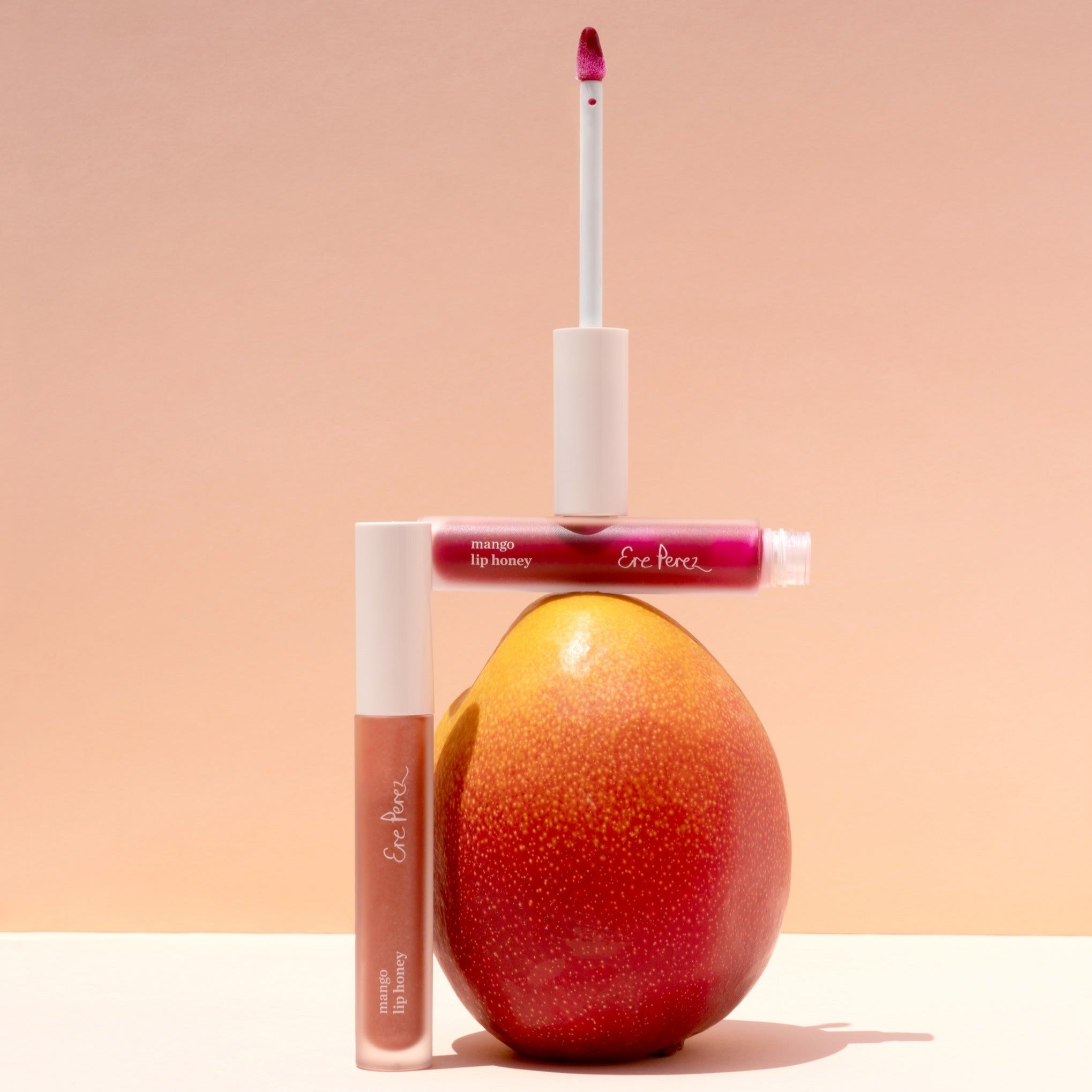 Ere Perez Mango Lip Honey - Natural Moisturizing Lip Balm for Dry & Chapped Lips | Vegan, Cruelty-Free | Perfect for Daily Hydration & Night Care