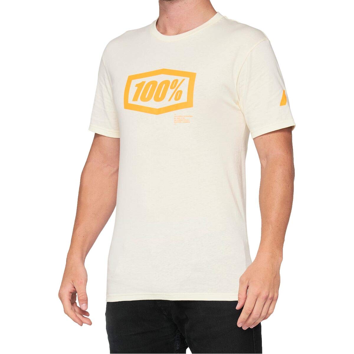Premium 100% Cotton Essential T-Shirt for Men - Comfortable Crew Neck Tee in Chalk & Orange Colors - XXL Size - Perfect for Casual Wear, Gym, and Everyday Outfits