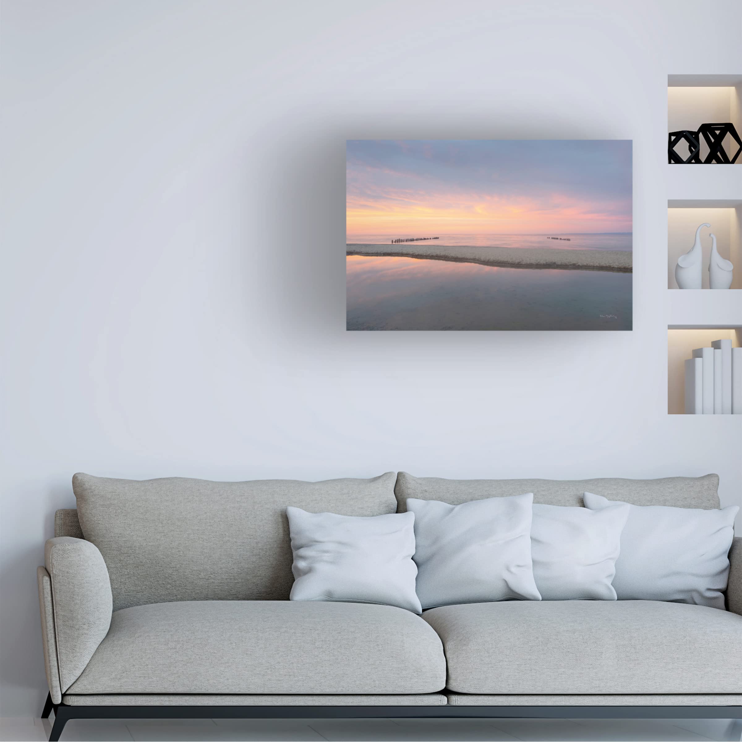 Lake Superior Beach IV Canvas Art Print by Alan Majchrowicz - Stunning Landscape Wall Decor for Living Room, Bedroom & Office