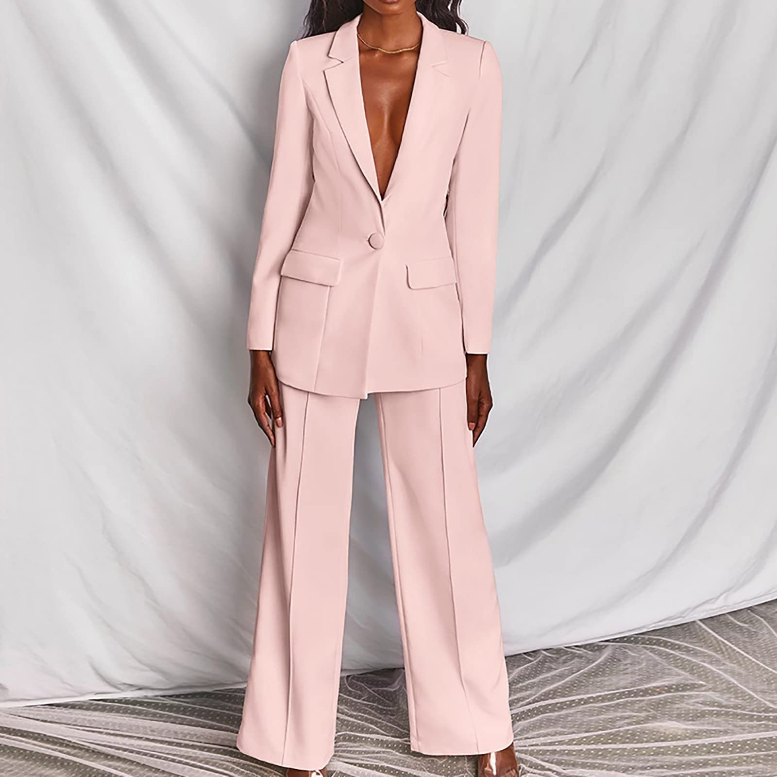 Women's 2-Piece Pant Suit Set - Professional Blazer & Dress Pants for Business Casual & Office Wear | Work Outfits, Job Interviews & Formal Events
