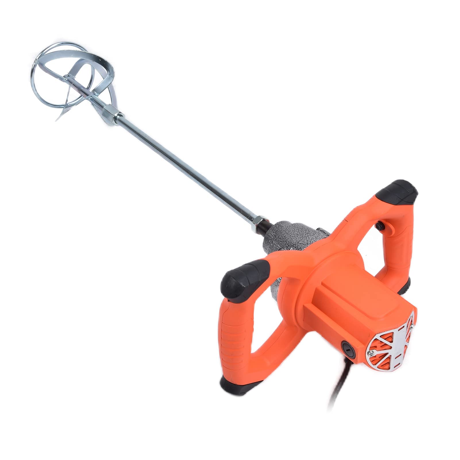 6-Speed Adjustable Handheld Concrete Mixer - Portable Mortar & Grout Mixing Drill for Paint, Plaster, Mud - 220V EU Plug - Perfect for DIY Home Renovation, Construction Projects & Craft Work