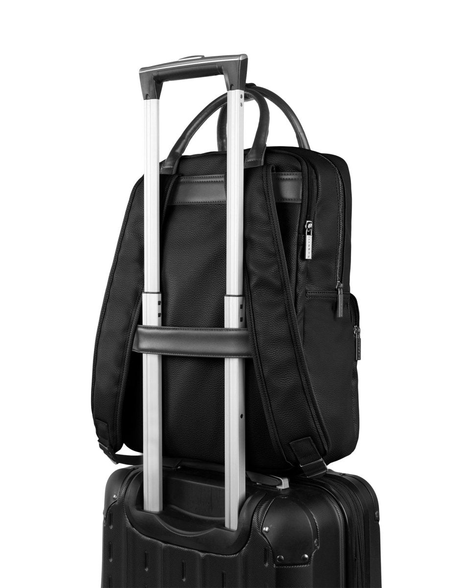 Bugatti Contrast Backpack II - Stylish & Durable Laptop Backpack for Men & Women, Water-Resistant Travel Backpack with USB Charging Port - Perfect for Work, School, College & Outdoor Adventures