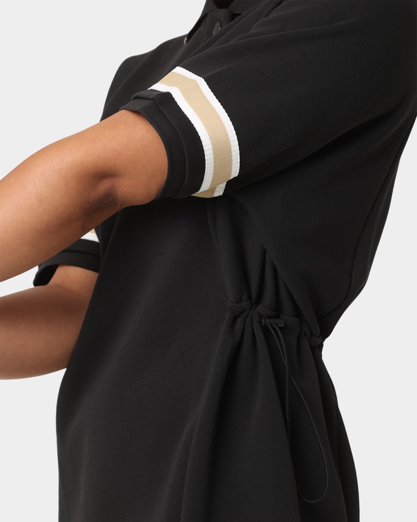 Adidas Women's Modern Collegiate Polo Dress - Black | Athletic Casual Wear for Women | Perfect for Golf, Tennis & Everyday Outfits