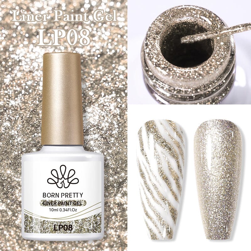 10ml Liner Paint Gel - Long Lasting Waterproof Eyeliner for Precise Lines - Perfect for Makeup Artists & Daily Use