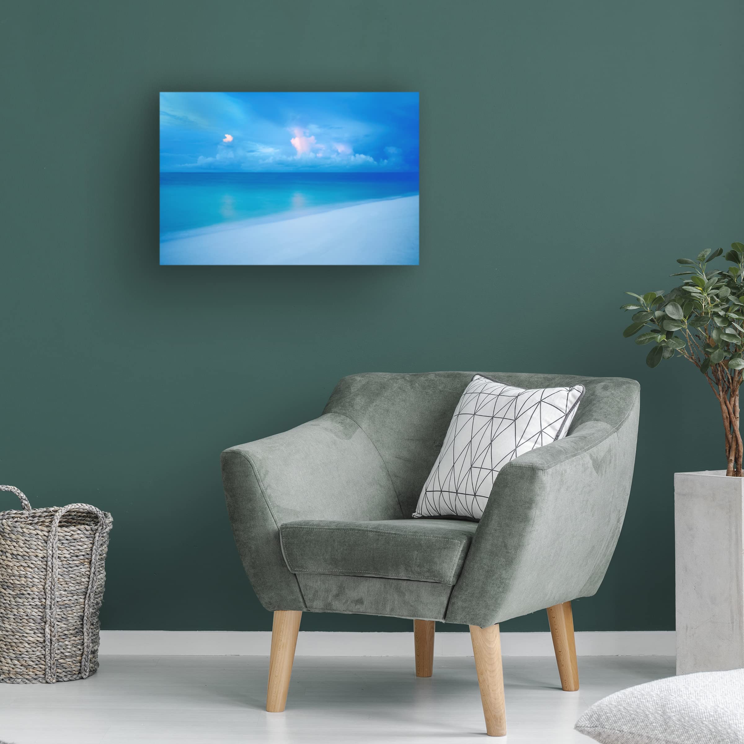 Sunrise 8 Canvas Wall Art Print by Dennis Frates - Stunning Landscape Painting for Living Room, Bedroom & Office Decor | TM Trademark Fine Art Collection