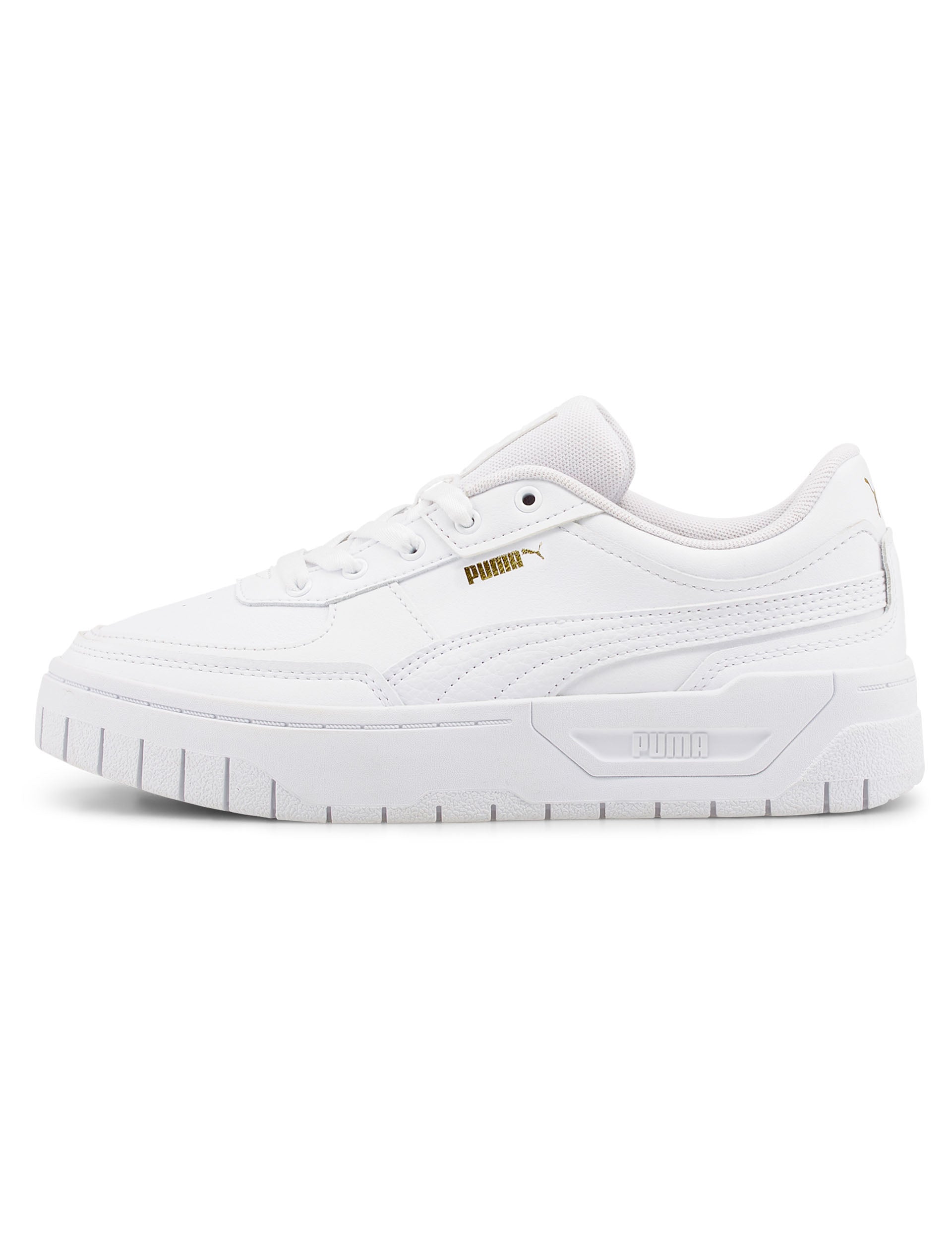 Cali Dream White Leather Sneakers for Women - Comfortable Casual Walking Shoes for Everyday Wear & Fashion Outfits