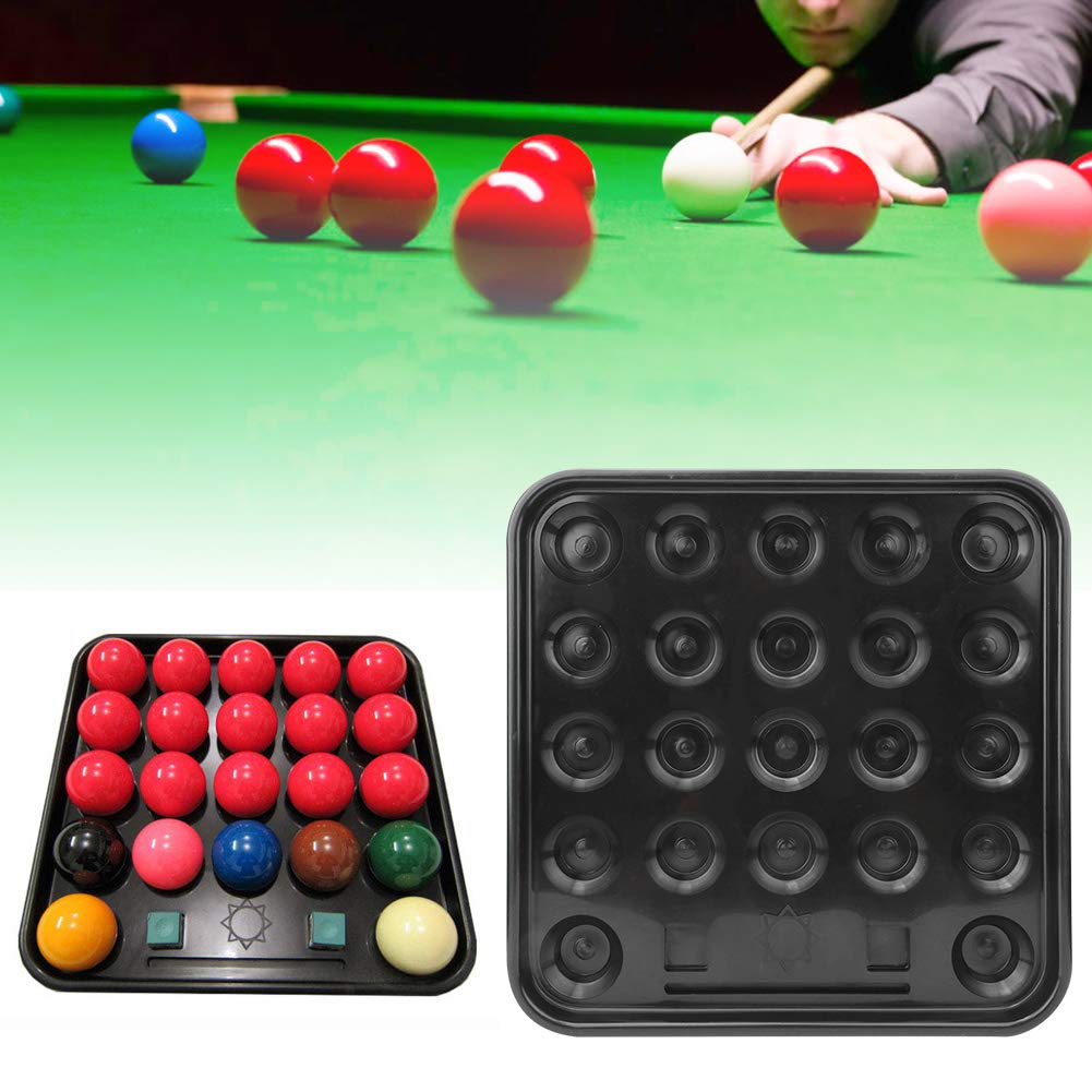 Premium Pool Ball Tray - Standard Billiard Ball Holder for 22 Balls | Snooker & Pool Table Storage Case | Durable Billiards Accessory for Home Game Rooms & Bars