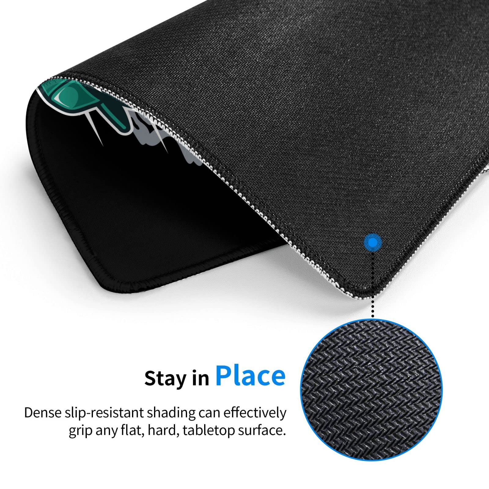 Waterproof Non-Slip Football Mouse Pad - 10x12 Inch Rubber Base Gaming Mousepad for PC, Laptop & Office Use - Perfect for Sports Fans & Gamers