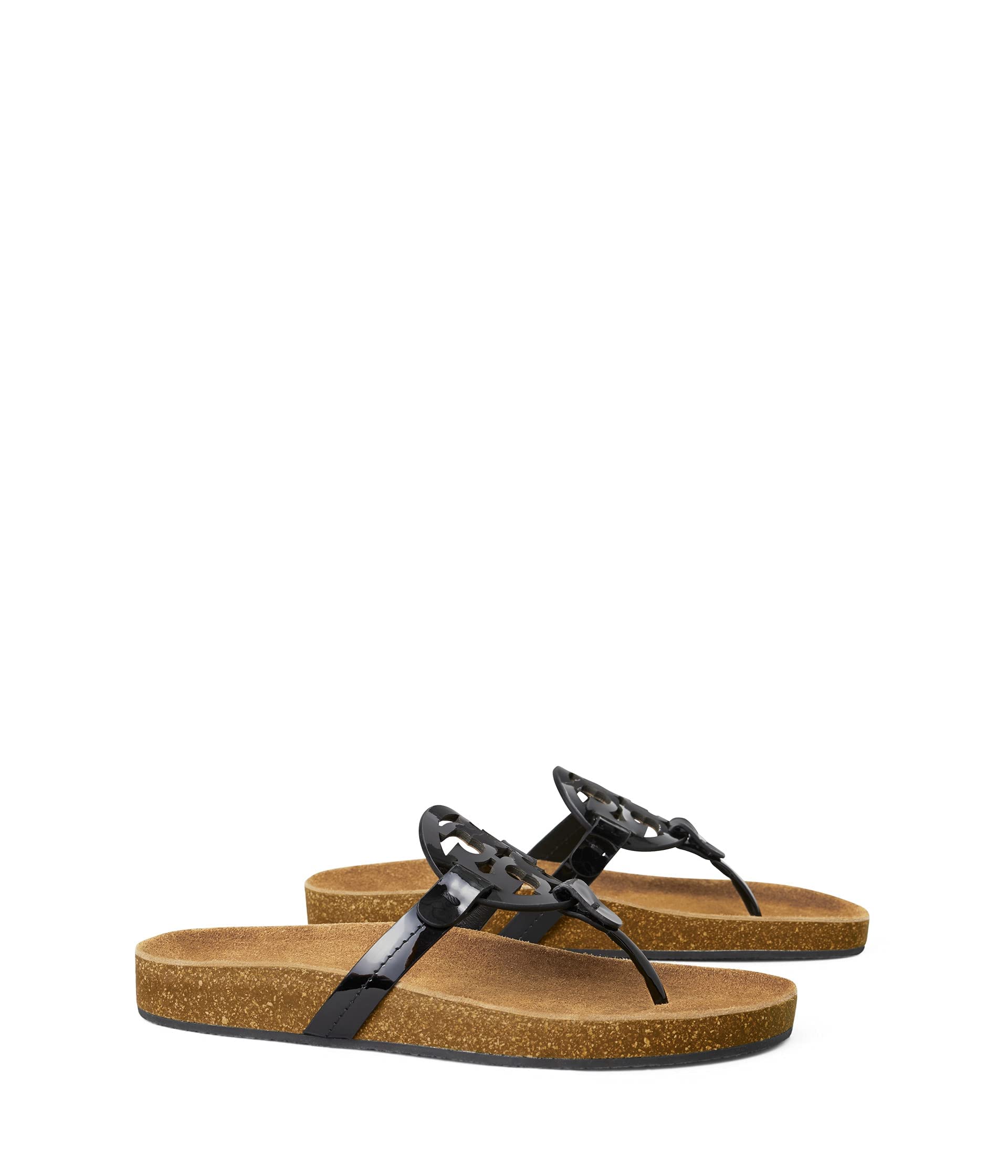Tory Burch Women's Miller Cloud Sandals - Comfortable Leather Flip Flops with Cushioned Footbed | Perfect for Beach, Vacation & Summer Outfits