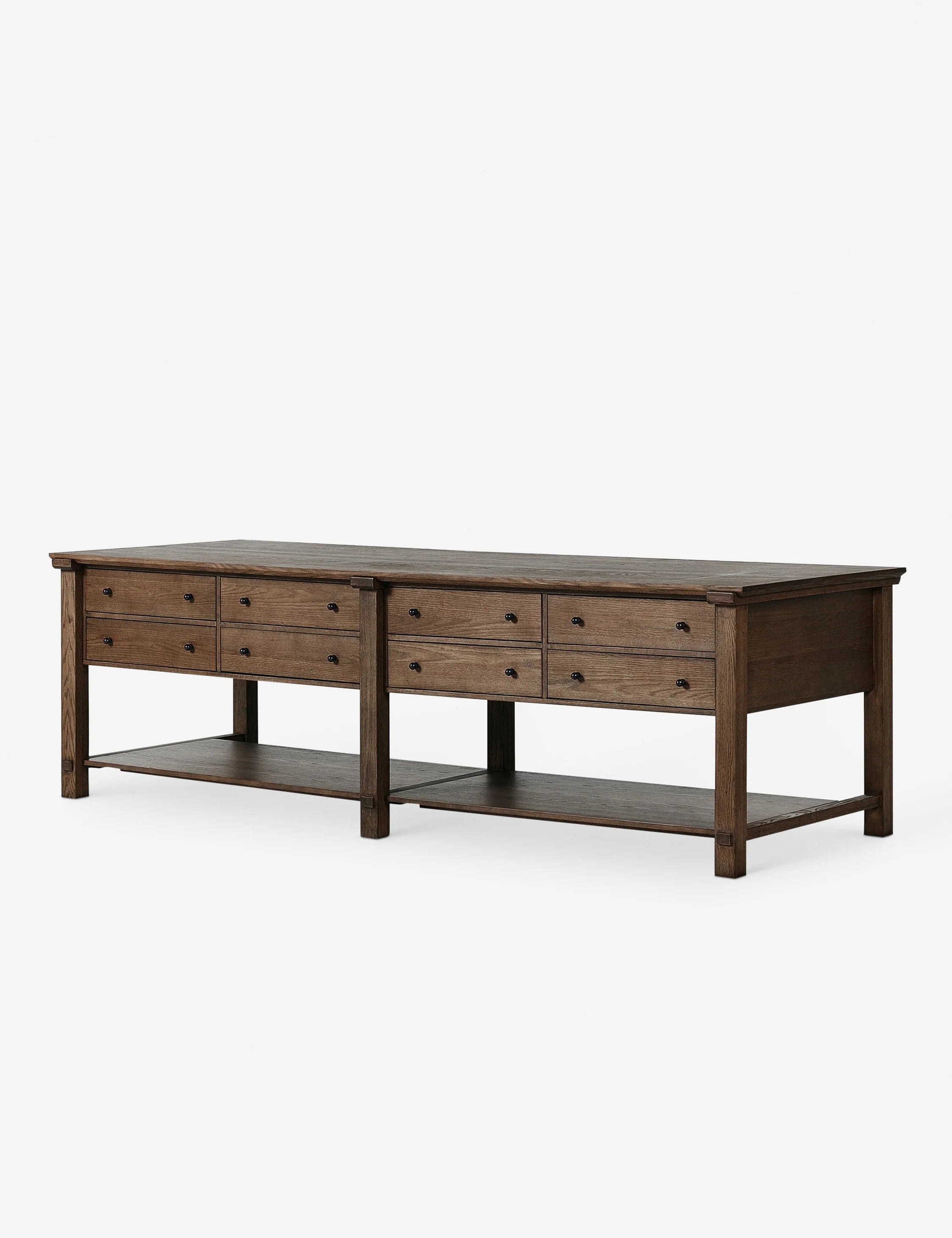 Burke Kitchen Island with Storage - Modern Rolling Kitchen Cart with Butcher Block Top for Small Spaces - Perfect for Food Prep, Dining & Extra Counter Space in Apartments & Tiny Homes