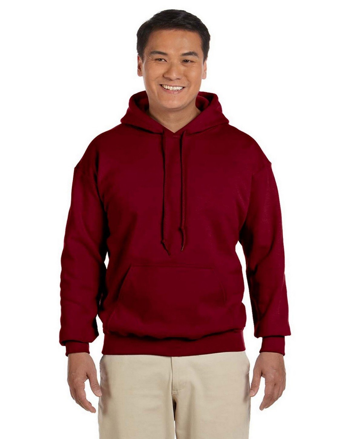 Gildan 18500 Hooded Sweatshirt for Men & Women - Antique Cherry Red Pullover Hoodie, Small Size - Perfect for Casual Wear, Gym, and Outdoor Activities